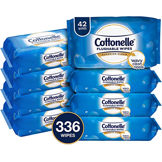 Toallitas desechables Cottonelle FreshCare de 336 unidades (sin alcohol)