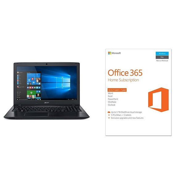 Notebook Acer Aspire 15.6″ Full HD i3 + paquete de suscripción de 1 año a Microsoft Office 365 Home