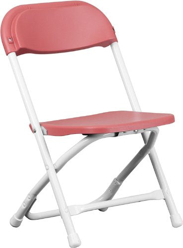 Silla plegable de plástico burdeos para niños