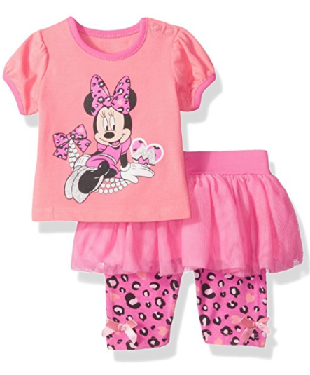 Disney Baby-Girls Newborn Minnie Mouse 2 Pieces Skegging Set