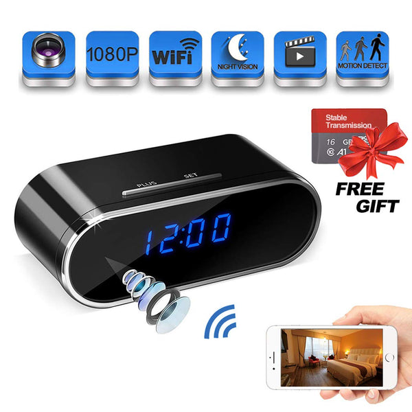 Hidden Spy Camera Alarm Clock With Night Vision