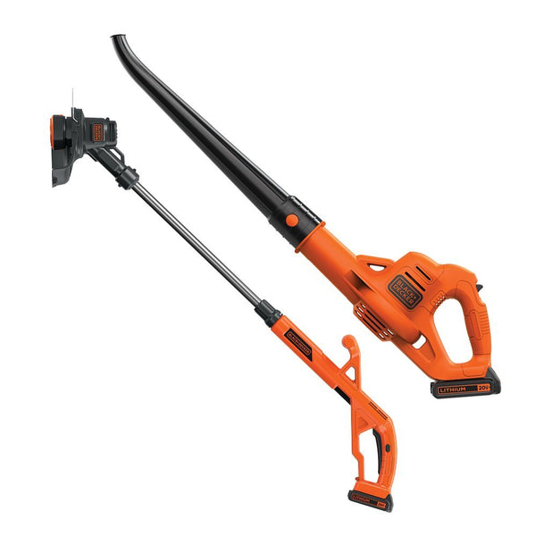 BLACK+DECKER LCC221 Combo de recortadora/bordeadora y barredora de litio de 20 V MAX