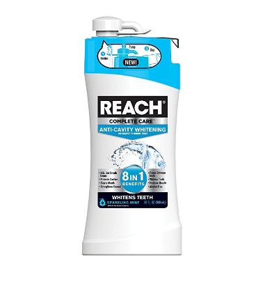 Pack of 4 Reach Complete 8-In-1 Plus Whitening Mouth Rinse