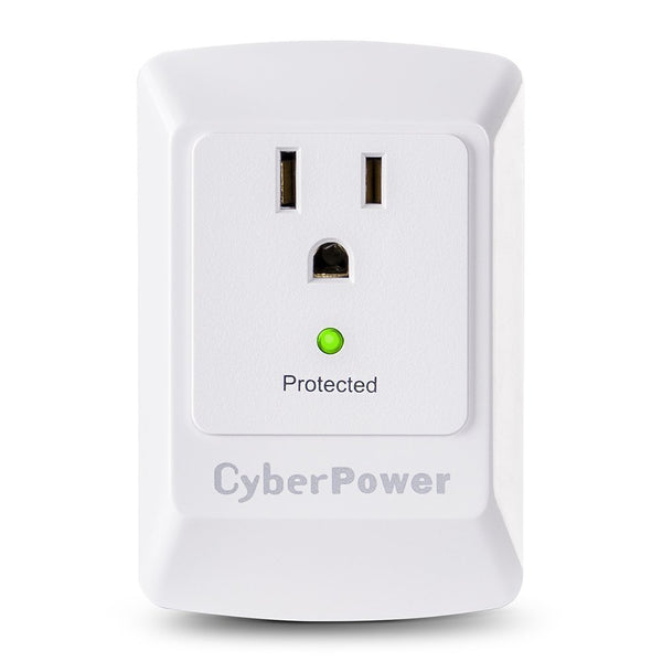 Grifo de pared CyberPower Essential de 900 julios con supresor de sobretensión de 1 salida