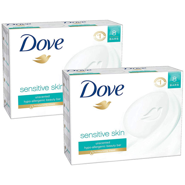 16 Dove Beauty Bar Sensitive Skin Bars