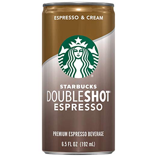 Paquete de 12 bebidas Starbucks Doubleshot de 6.5 oz (espresso + crema)