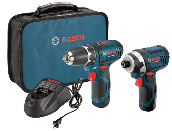 Bosch 2 tool combo with 2 batteries and case