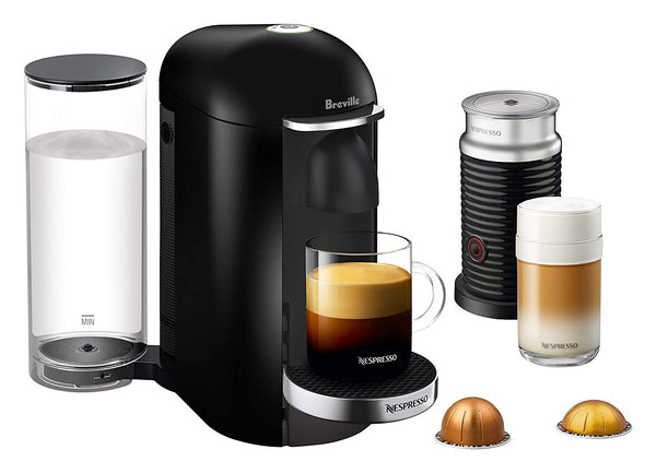 Nespresso VertuoPlus Deluxe Coffee and Espresso Machine Bundle with Milk Frother