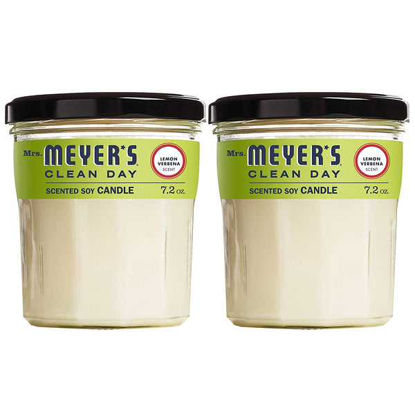 2-Pack 7.2oz Mrs. Meyers Clean Day Scented Soy Candles