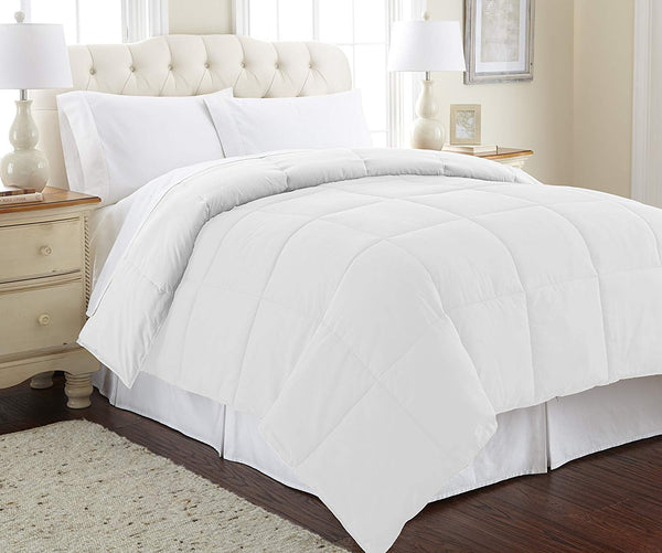 Goose Down Alternative Microfiber Quilted Reversible Comforter