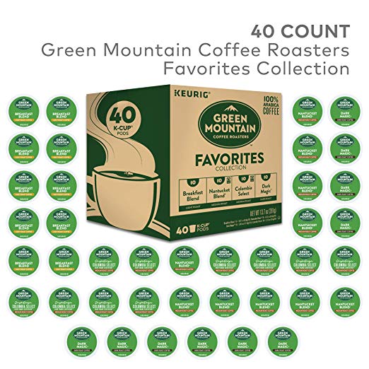 40 Green Mountain Coffee Roaster K-Cups Pods