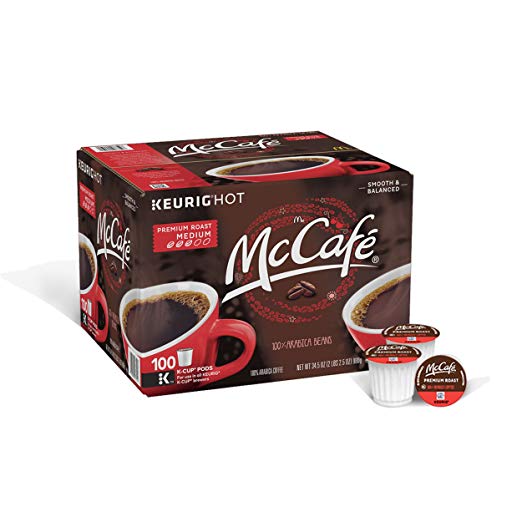 McCafe Café tostado premium, cápsulas K-CUP, 100 unidades