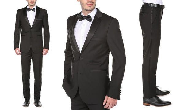 Gino Vitale Men's Classic or Slim-Fit Notch Lapel Tuxedo