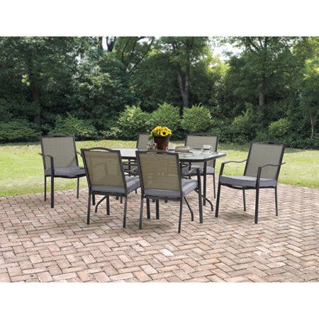 Mainstays Oakmont Meadows Juego de comedor para patio, arpillera