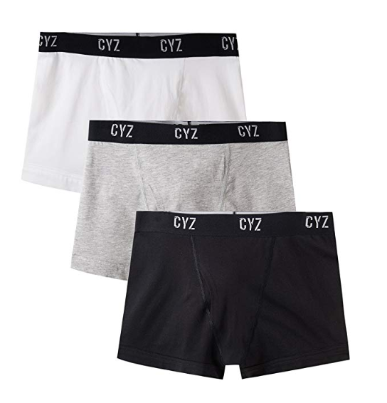 Pack de 3 calzoncillos tipo bóxer de algodón elástico para hombre CYZ