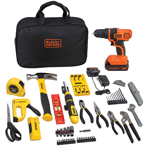 Kit de proyecto para el hogar Stanley Black &amp; Decker de 79 piezas