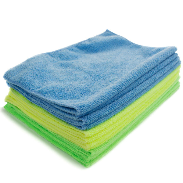 Pack of 12 Microfiber Towel Cleaning Cloths