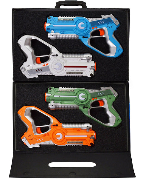 Pack of 4 Dynasty Toys laser tag set with case