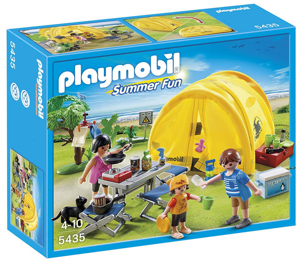 Viaje de acampada familiar PLAYMOBIL