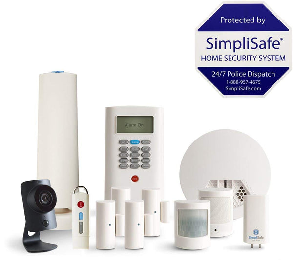 SimpliSafe 12-Piece Home Security System with HD Camera & Smoke Detector