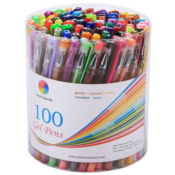 Smart Color Art 100 Colors Gel Pens Set