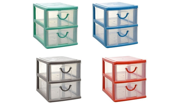 Two-Tier Desk Drawer Organizers (4-Pack)