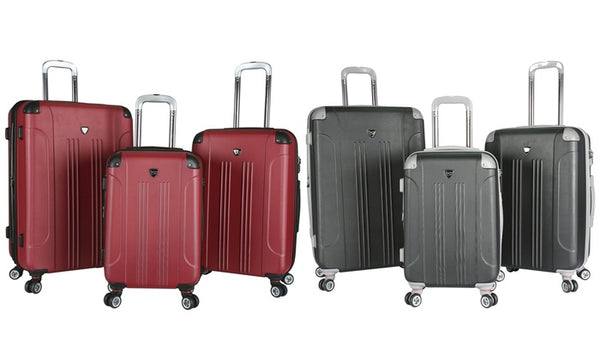 Travelers Club Luggage Hardside Expandable 8-Wheel Spinner Luggage Set (3-Piece)