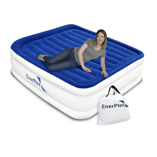 Twin Size Waterproof Air Mattress with Built In Dual Pump