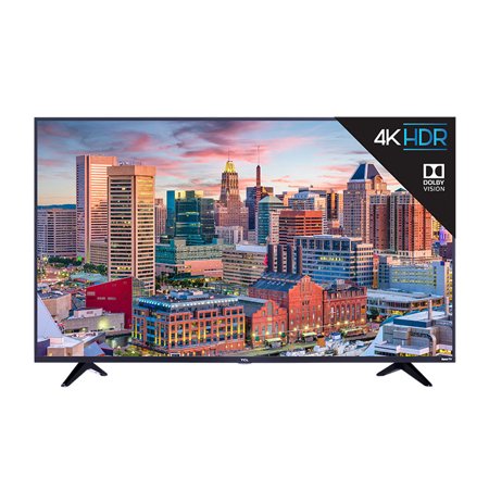 55" TCL 4K UHD HDR Roku Smart LED HDTV w/ Dolby Vision (Refurbished)