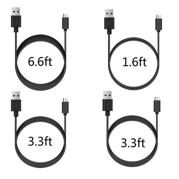 Pack de 4 cables Micro USB de alta velocidad