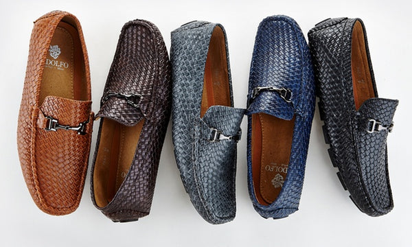 Adolfo Claude Men's Woven Driving Shoes