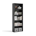 5 Shelf Costway Modern Bookcase Shelf - Spacious Open Storage for Home or Office