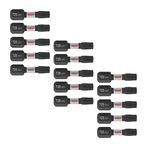 Paquete de 15 puntas de inserción para atornillar Bosch 1 Impact Tough Driven Torx n.º 25