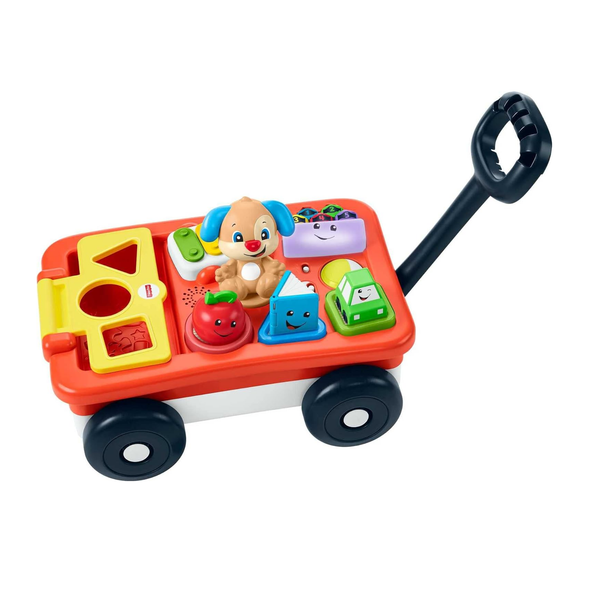 Fisher-Price Pull & Play Learning Wagon with Smart Stages, 135+ Songs & 4 Learning Pieces for Babies/Toddlers