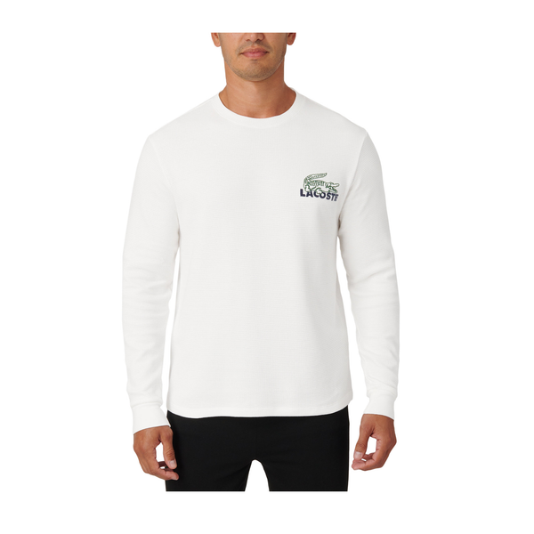 Camisa de dormir de hombre Lacoste Large Croc Thermal Waffle