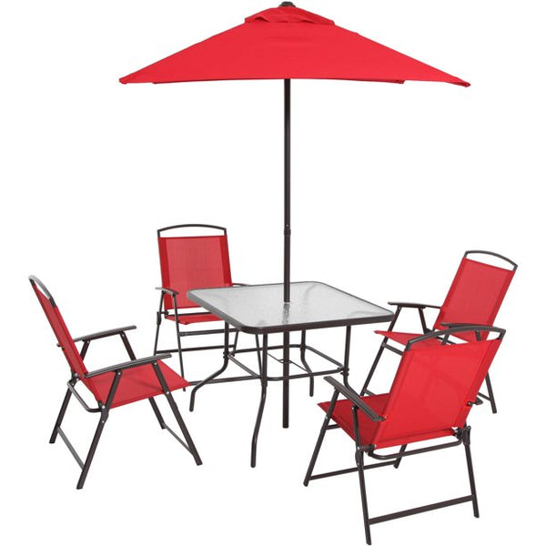 6 Piece Outdoor Patio Dining Set (5 Colors)