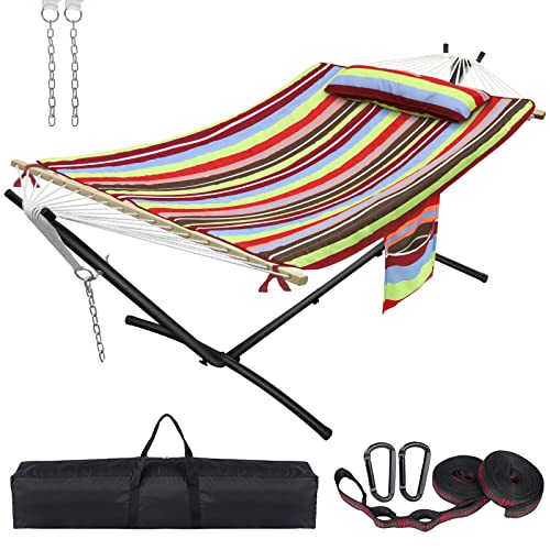 550lbs Capacity 2 Person Hammock with Stand