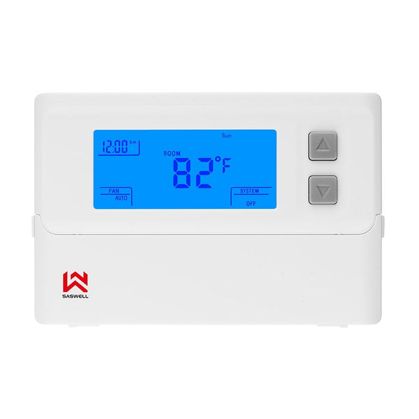 Single Stage 5-2 Programmable HVAC Thermostat with Easy to Read Display