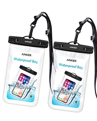 Anker Universal Waterproof Case, IPX8 Waterproof Phone Pouch Dry Bag