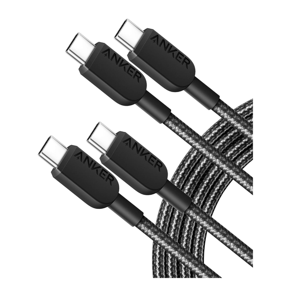 Paquete de 2 cables Anker USB-C a USB-C de 6 pies