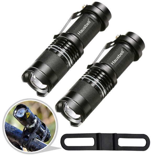 Pack Of 2 LED Zoomable Tactical Flashlights