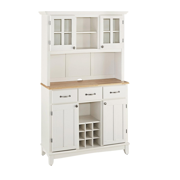 Elegante servidor buffet Credenzas con aparador - Blanco roto