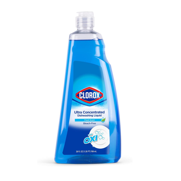 Jabón para platos sin lejía Clorox, 26 onzas líquidas