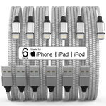 6 cables Lightning para cargador de iPhone