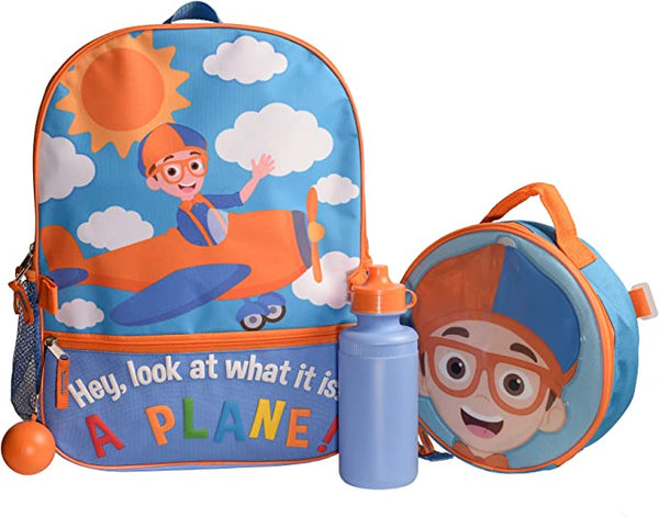 Blippi Girls & Boys Toddler 4 Piece Backpack Set