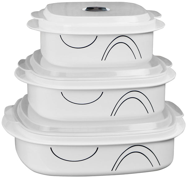 Corelle Coordinates by Reston Lloyd Utensilios de cocina para microondas de 6 piezas