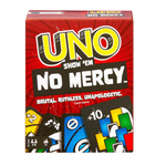 Mattel Games Uno Show 'em No Mercy Juego de cartas con cartas, reglas y sanciones adicionales