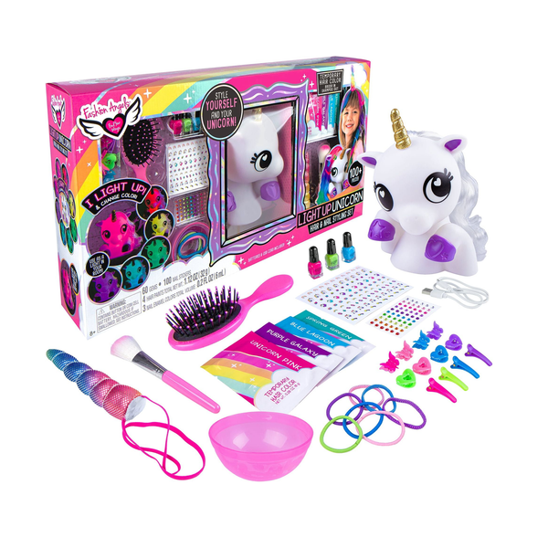 Unicorn Styling Super Set With Led Nightlight