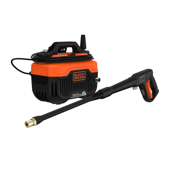 Lavadora a presión eléctrica Black+Decker de 1600 PSI máx. y 1,2 Gpm