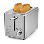 Whall Stainless Steel Toaster With 6 Shade Settings, Bagel/Defrost/Cancel Function & Removable Crumb Tray